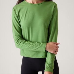 MOUNTAIN EQUIPMENT CO-OP MEC long sleeve layering t-shirt 100% cotton green XL